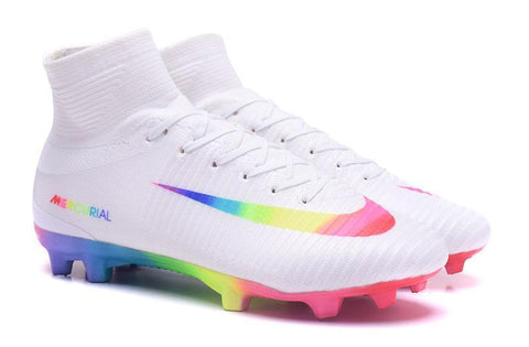 Image of Nike Mercurial Superfly V FG Soccer Cleats True White Colourful - KicksNatics