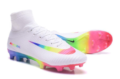 Image of Nike Mercurial Superfly V FG Soccer Cleats True White Colourful - KicksNatics