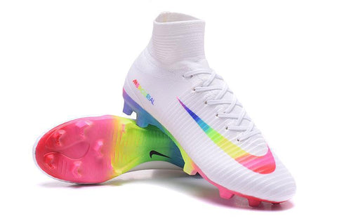 Image of Nike Mercurial Superfly V FG Soccer Cleats True White Colourful - KicksNatics