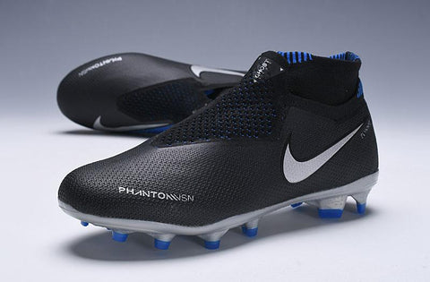 Image of Nike Phantom Vision Elite DF FG Black Silver Blue