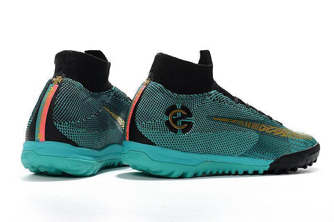 Image of Nike Mercurial SuperflyX VI Elite CR7 Turf Soccer Cleats Clear Jade - KicksNatics