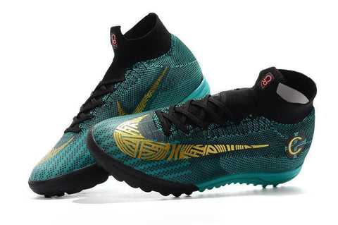 Image of Nike Mercurial SuperflyX VI Elite CR7 Turf Soccer Cleats Clear Jade - KicksNatics