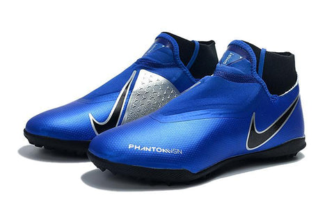Image of Nike Phantom Vision Elite TF Nike Turf Blue Silver Black - KicksNatics