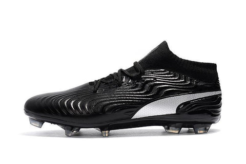 Image of PUMA ONE 18.1 FG Soccer Cleats Black Volt Silver