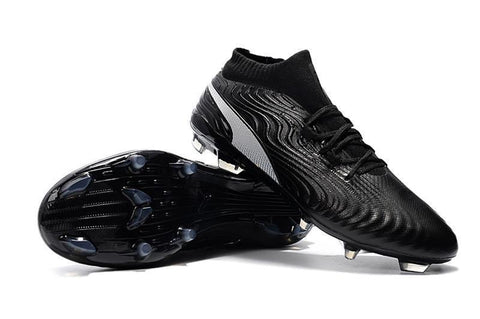 Image of PUMA ONE 18.1 FG Soccer Cleats Black Volt Silver