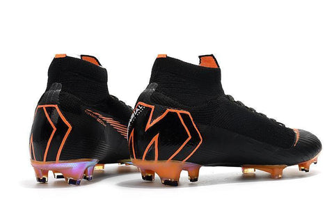 Image of Nike Mercurial Superfly VI 360 Elite FG Soccer Cleats Black Orange - KicksNatics