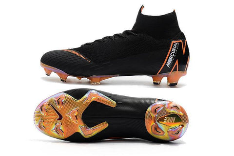 Image of Nike Mercurial Superfly VI 360 Elite FG Soccer Cleats Black Orange - KicksNatics