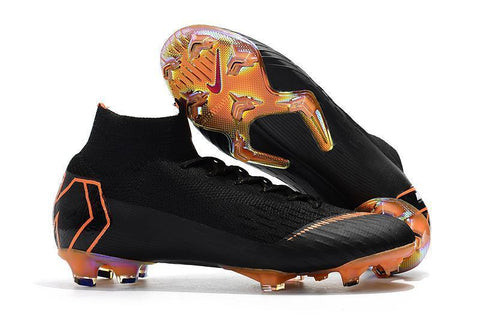 Image of Nike Mercurial Superfly VI 360 Elite FG Soccer Cleats Black Orange - KicksNatics
