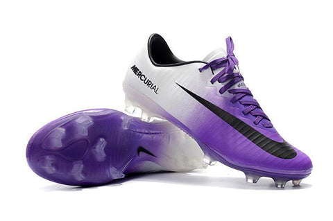 Image of Nike Mercurial Vapor XI FG Soccer Cleats Purple White - KicksNatics