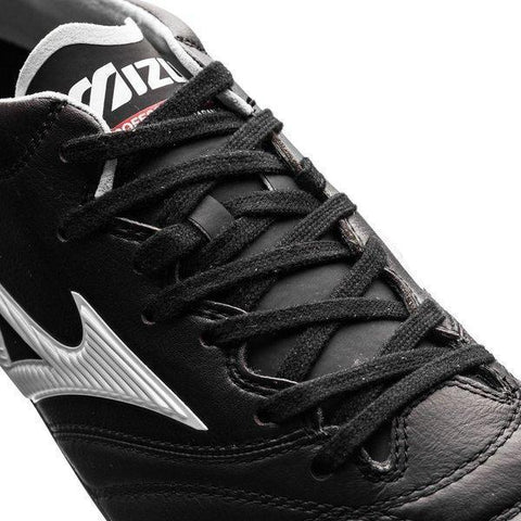 Image of Mizuno Morelia Neo II FG Soccer Cleats Black White Red - KicksNatics