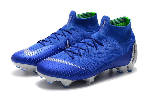 Image of NIKE Mercurial Superfly VI 360 Elite FG Blue Silver - KicksNatics