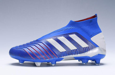 Image of Adidas Predator 19.1 FG Blue Red Without Laces - KicksNatics