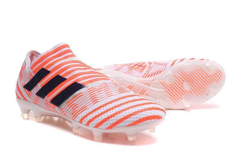 Image of Adidas Nemeziz Messi 17+ 360 Agility FG Soccer Cleats OrangeWhiteBlack - KicksNatics