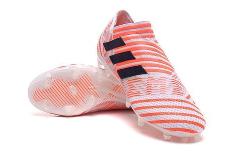 Image of Adidas Nemeziz Messi 17+ 360 Agility FG Soccer Cleats OrangeWhiteBlack - KicksNatics
