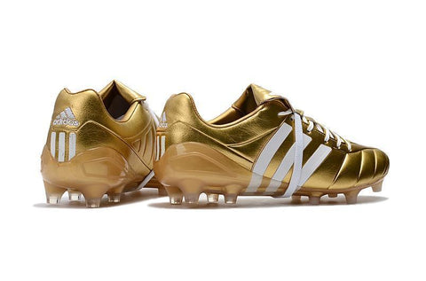 Image of Adidas Predator Mania Champagne FG Soccer Cleats Golden White - KicksNatics
