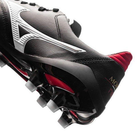 Image of Mizuno Morelia Neo II FG Soccer Cleats Black White Red - KicksNatics