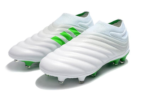 Image of Adidas Copa 19+ FG White Green - KicksNatics