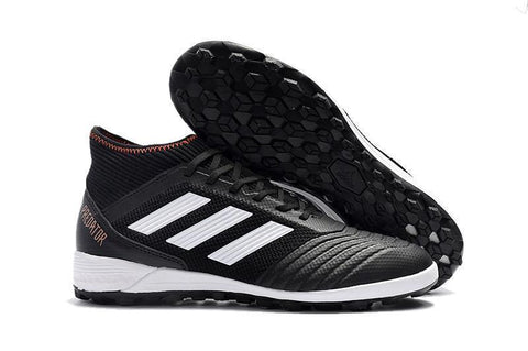 Image of Adidas Predator Tango 18.3 Turf Soccer Cleats All Black White - KicksNatics