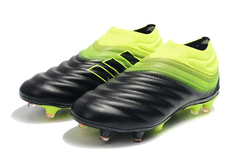 Image of Adidas Copa 19+ FG Black Yellow Green - KicksNatics
