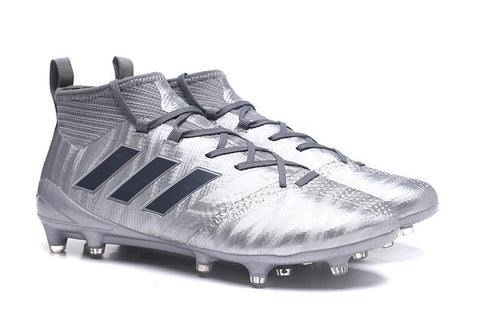 Image of Adidas ACE 17.1 Magnetic Control FG Soccer Cleats Silver Metallic - KicksNatics