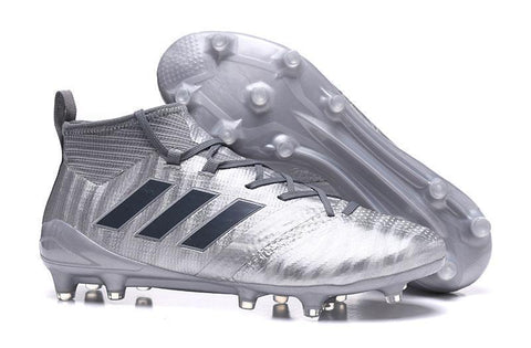 Image of Adidas ACE 17.1 Magnetic Control FG Soccer Cleats Silver Metallic - KicksNatics