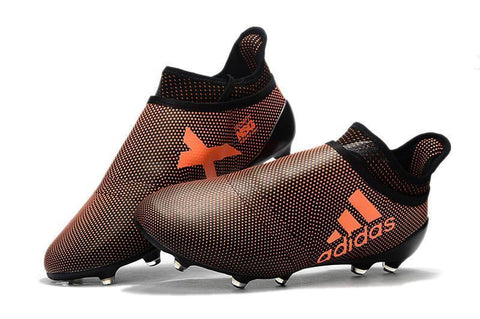 Image of Adidas X 17+ Purechaos FG Soccer Cleats Orange Black - KicksNatics