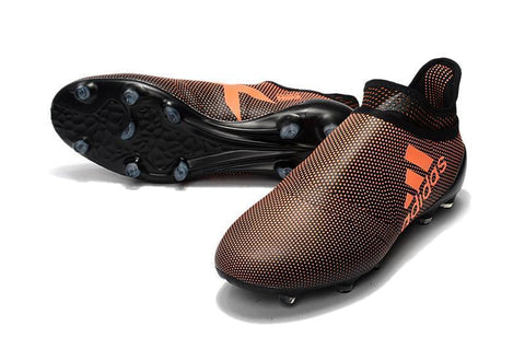 Image of Adidas X 17+ Purechaos FG Soccer Cleats Orange Black - KicksNatics