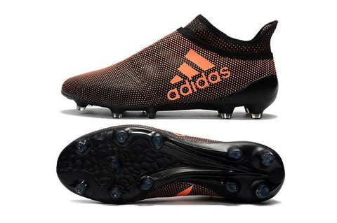 Image of Adidas X 17+ Purechaos FG Soccer Cleats Orange Black - KicksNatics