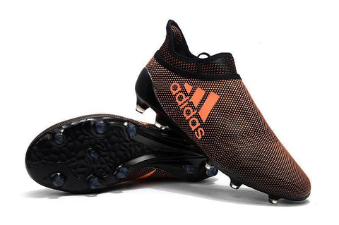 Image of Adidas X 17+ Purechaos FG Soccer Cleats Orange Black - KicksNatics