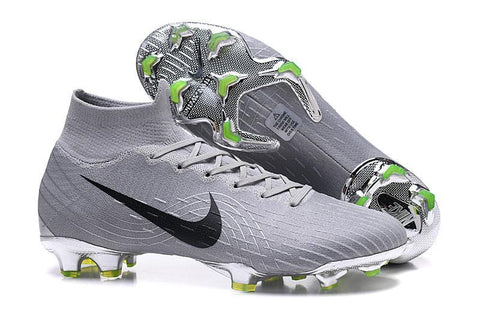 Image of Nike Mercurial Superfly VI Elite FG Silver Black High Cut - KicksNatics