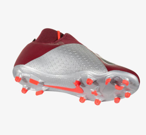 Image of Nike Phantom Vision Elite DF FG Soccer Cleats Maroon Silver Black - KicksNatics