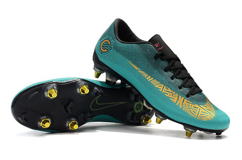 Image of Nike Mercurial Vapor XII PRO SG Blue Gold - KicksNatics