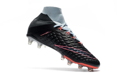 Image of Nike Hypervenom Phantom III DF FG Soccer Cleats Black Pink Army Blue - KicksNatics