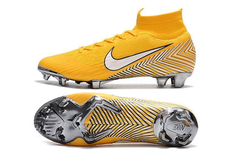 Image of NIKE Mercurial Superfly VI 360 Elite Neymar FG Yellow White High Cut - KicksNatics