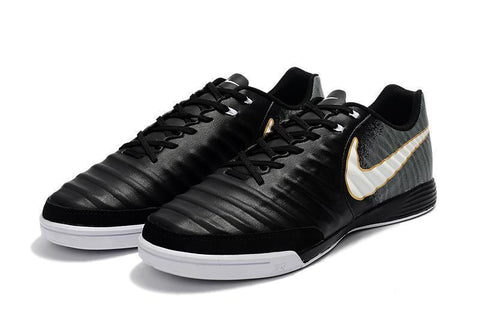 Image of Nike TiempoX Ligera IV IC Indoor Soccer Shoes CY0037 Black/White/Black - KicksNatics