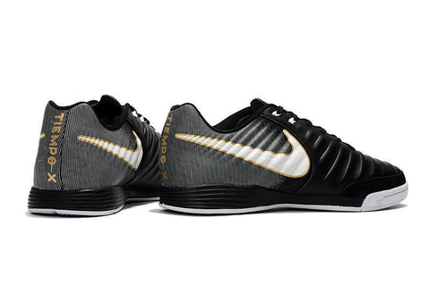 Image of Nike TiempoX Ligera IV IC Indoor Soccer Shoes CY0037 Black/White/Black - KicksNatics