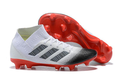 Image of adidas Nemeziz 18.1 FG White Black Red - KicksNatics