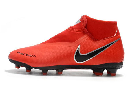Image of Nike Phantom Vision Elite DF FG Soccer Cleats Orange Black - KicksNatics