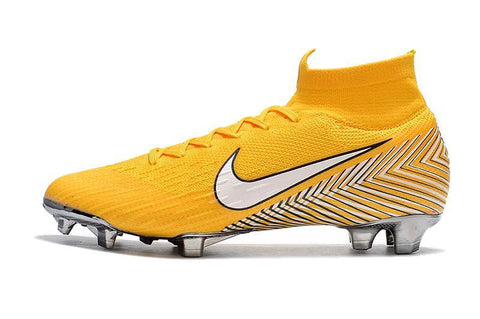 Image of NIKE Mercurial Superfly VI 360 Elite Neymar FG Yellow White High Cut - KicksNatics