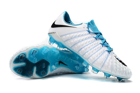 Image of NIke Hypervenom Phantom III DF FG White Light Blue - KicksNatics