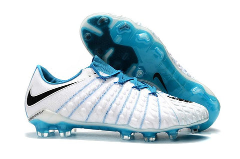 Image of NIke Hypervenom Phantom III DF FG White Light Blue - KicksNatics