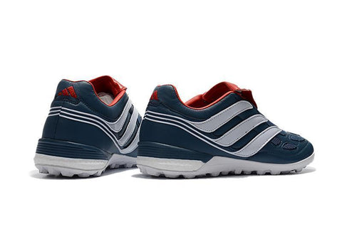 Image of Adidas Predator Precision Turf Soccer Cleats Blue Grey White Red - KicksNatics