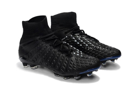 Image of Nike Hypervenom Phantom III DF FG Soccer Cleats All Black - KicksNatics