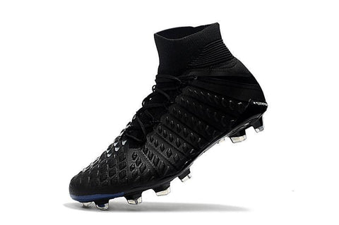 Image of Nike Hypervenom Phantom III DF FG Soccer Cleats All Black - KicksNatics
