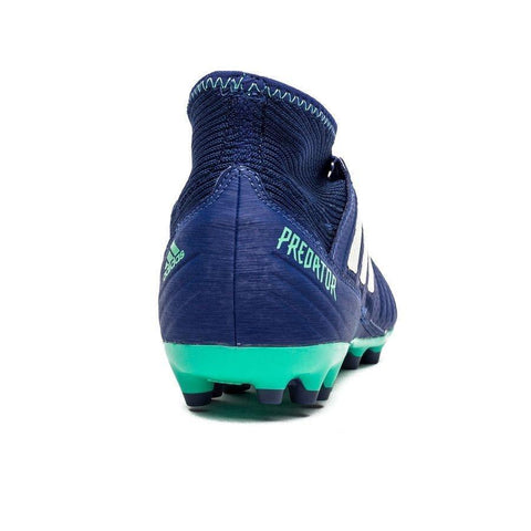 Image of Adidas Predator 18.3 AG/FG Soccer Cleats Royal Blue White Green - KicksNatics