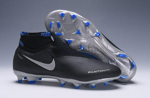 Image of Nike Phantom Vision Elite DF FG Black Silver Blue
