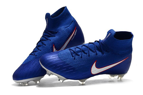 Image of NIKE Mercurial Superfly VI 360 Elite FG Blue White Orange Lining - KicksNatics