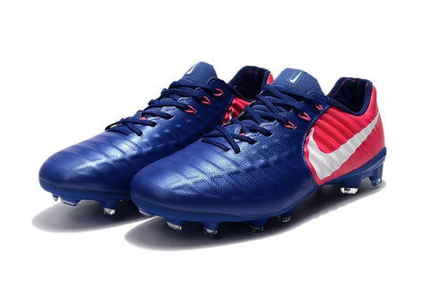 Image of Nike Tiempo Legend VII FG Soccer Cleats Blue Pink White - KicksNatics