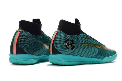 Image of Nike Mercurial SuperflyX VI Elite CR7 IC Soccer Cleats Clear Jade - KicksNatics