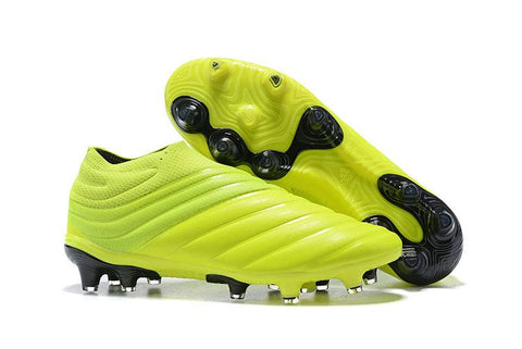 Image of Adidas Copa 19+ FG Light Green Black - KicksNatics